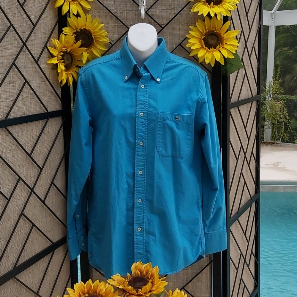 LACOSTE LONGSLEEVE BUTTON UP SHIRT SZ 38